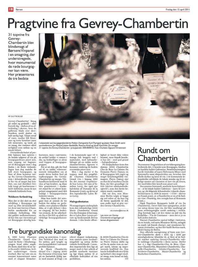 Pragtvine fra Gevrey-Chambertin