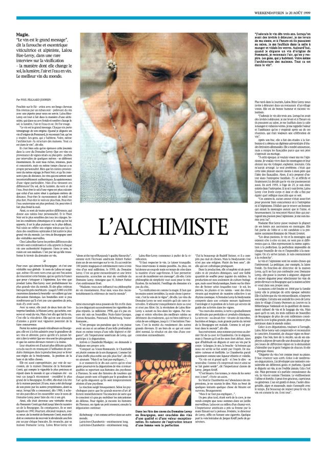 L'alchimiste - fransk version