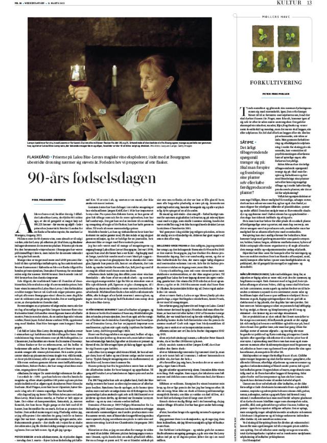 90-års fødselsdagen - Lalou Bize-Leroy