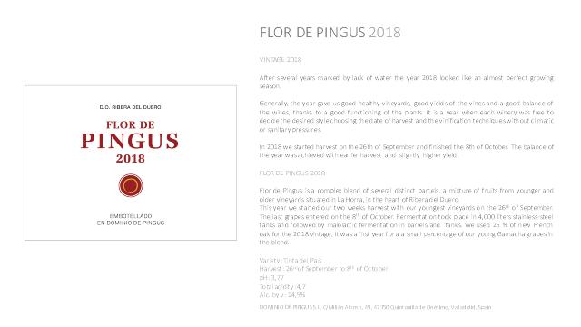 Flor de Pingus 2018 En Primeur