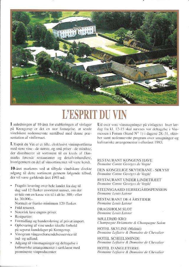 L'Esprit du Vin - Katalog 1993